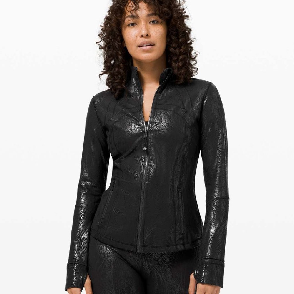 🦄SPECIAL EDITION Lululemon Define Jacket *Shine || Black || Size 8 || Like new!